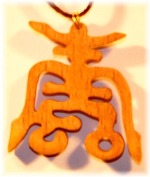 Čínský symbol dlouhověkosti dřevěný Čínský symbol dlouhověkosti dřevěný