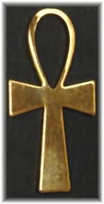 Nilský kříž větší pozlacený Nilský kříž větší pozlacený